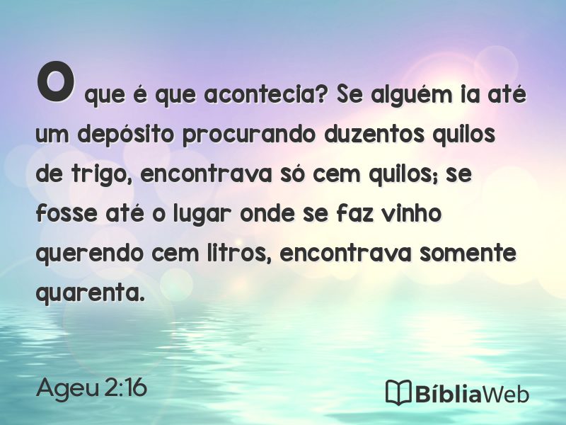 Ageu 2:16 em imagem para compartilhar