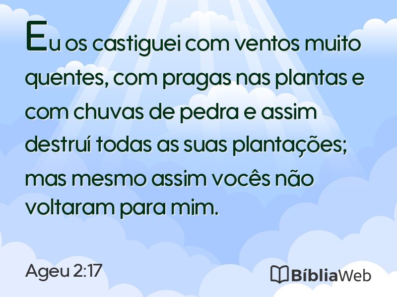 Ageu 2:17 em imagem para compartilhar