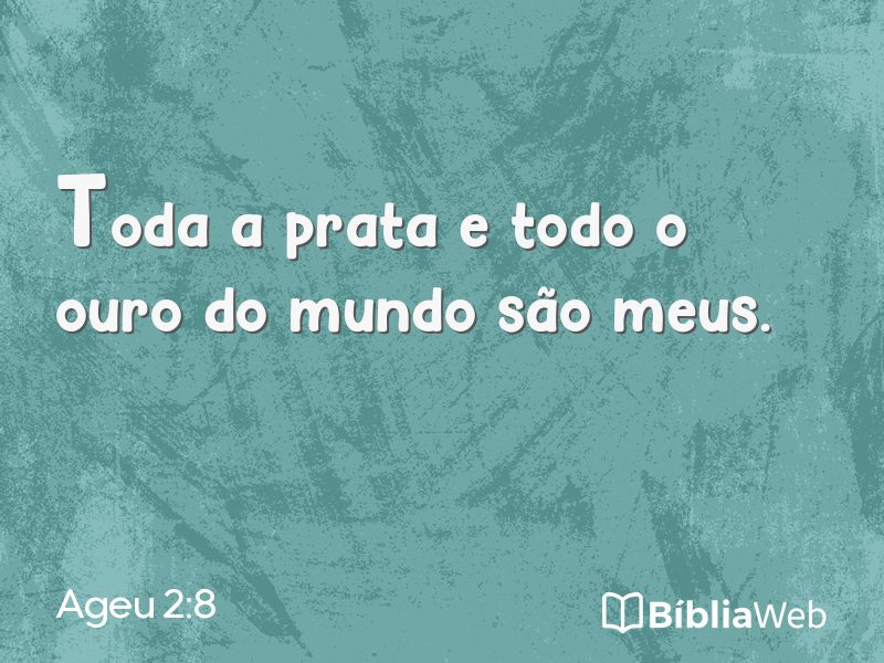 Ageu 2:8 em imagem para compartilhar