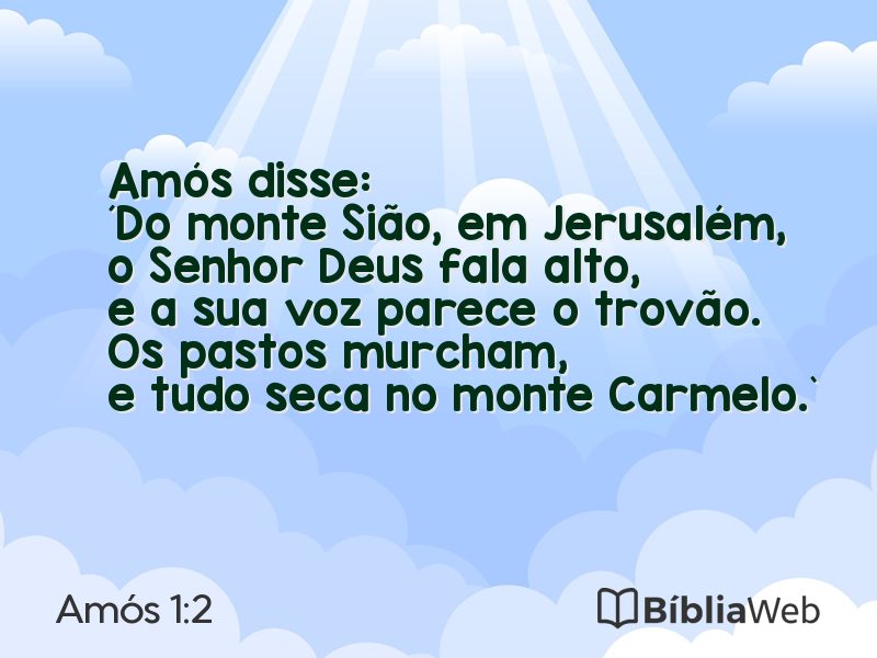 Amós 1:2 em imagem para compartilhar