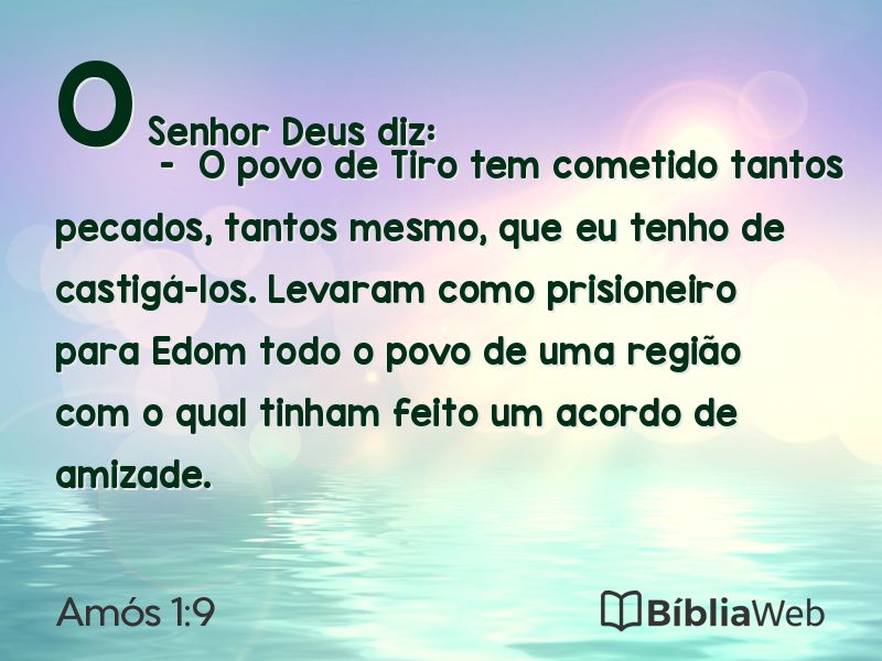 Amós 1:9 em imagem para compartilhar