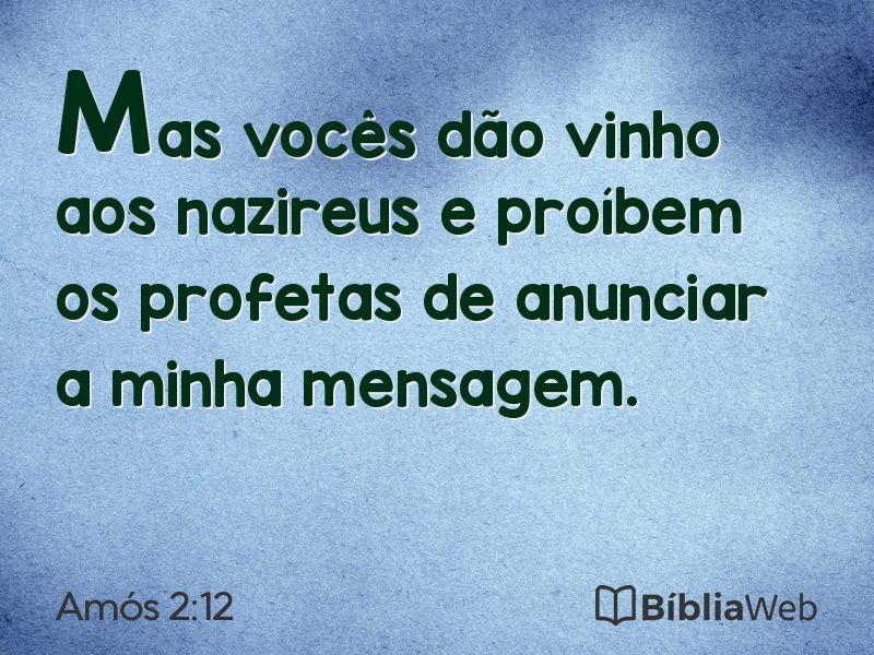 Amós 2:12 em imagem para compartilhar