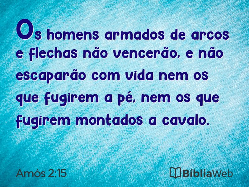 Amós 2:15 em imagem para compartilhar