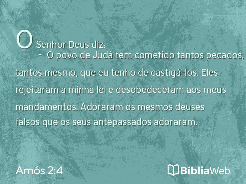 Amós 2:4 em imagem para compartilhar