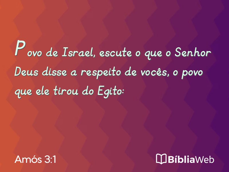 Amós 3:1 em imagem para compartilhar