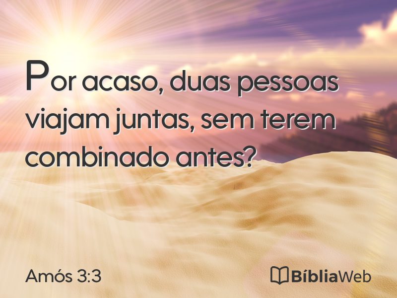 Amós 3:3 em imagem para compartilhar