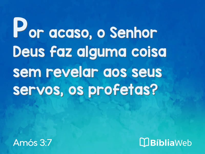 Amós 3:7 em imagem para compartilhar