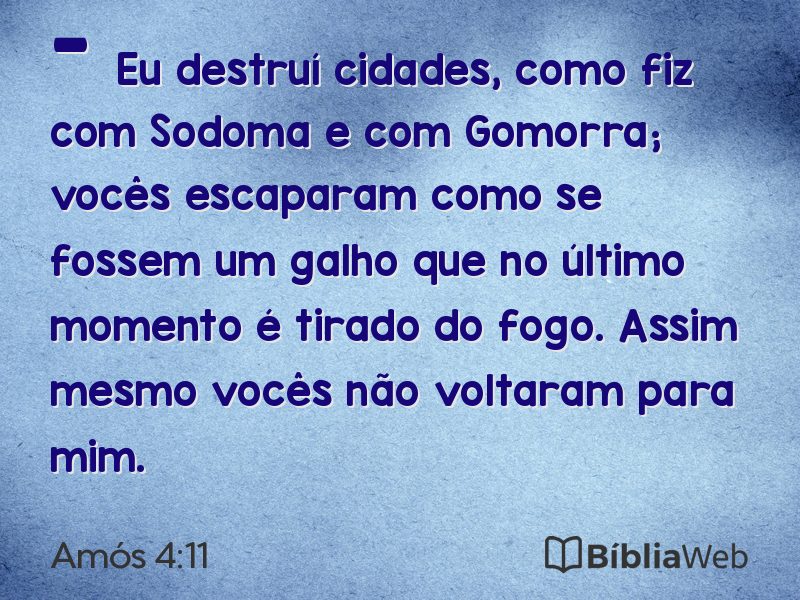 Amós 4:11 em imagem para compartilhar