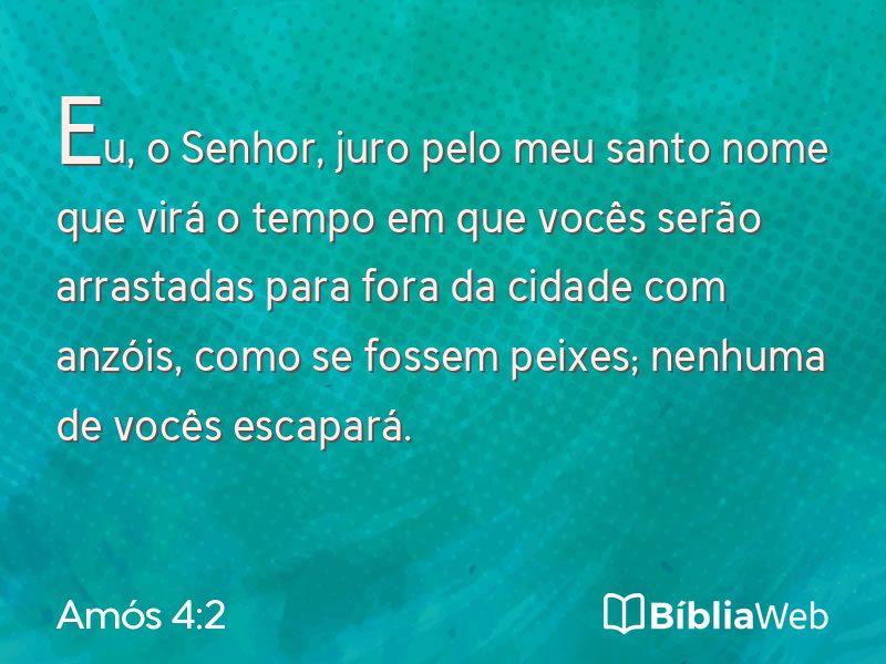 Amós 4:2 em imagem para compartilhar