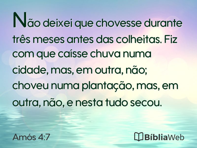 Amós 4:7 em imagem para compartilhar