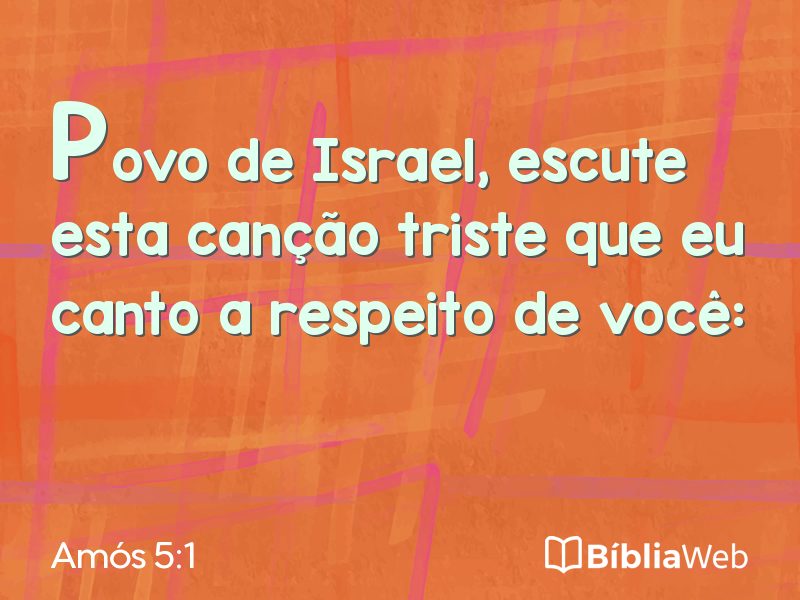 Amós 5:1 em imagem para compartilhar