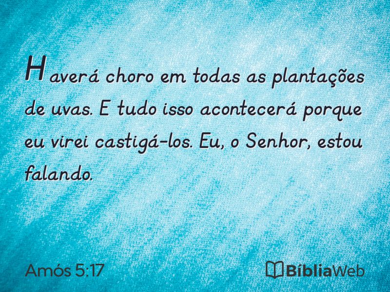 Amós 5:17 em imagem para compartilhar