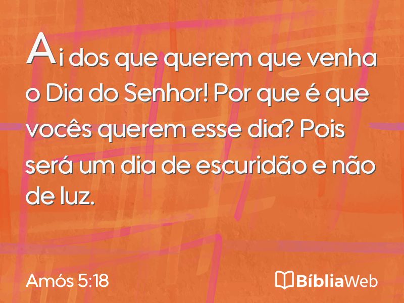 Amós 5:18 em imagem para compartilhar