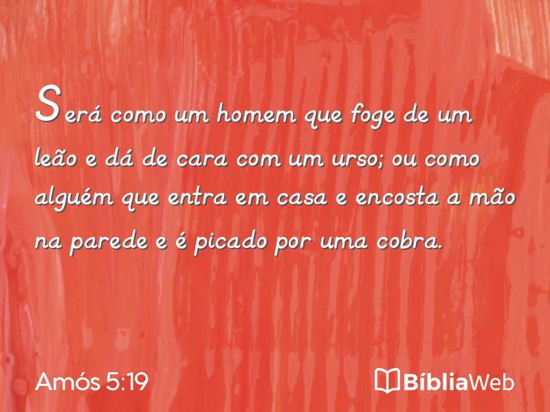 Amós 5:19 em imagem para compartilhar
