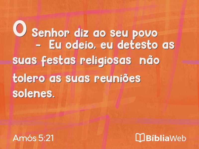 Amós 5:21 em imagem para compartilhar