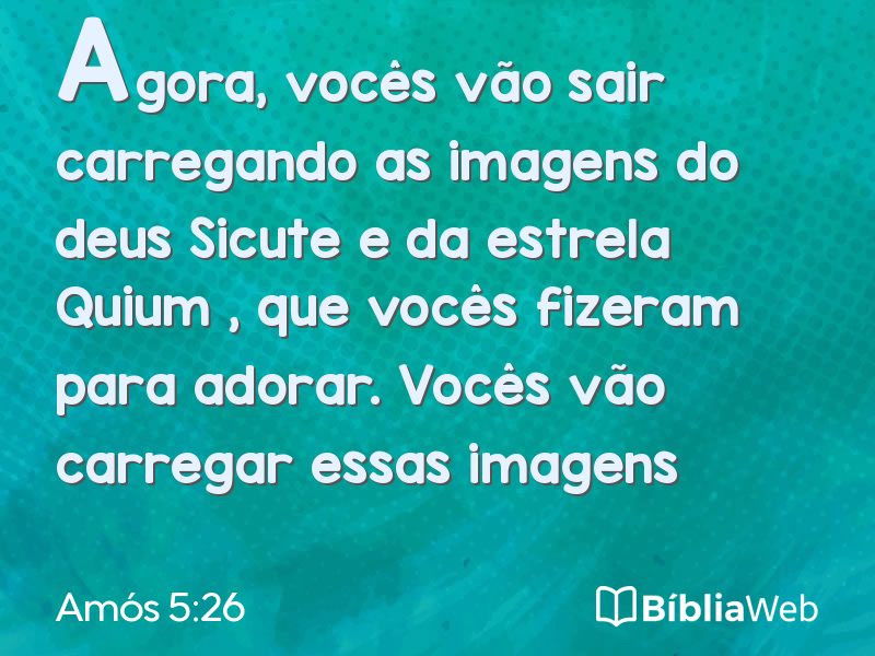 Amós 5:26 em imagem para compartilhar