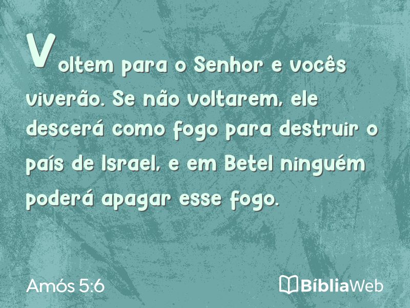 Amós 5:6 em imagem para compartilhar