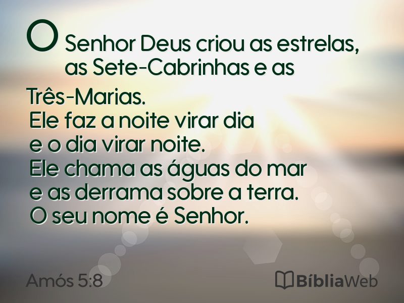 Amós 5:8 em imagem para compartilhar