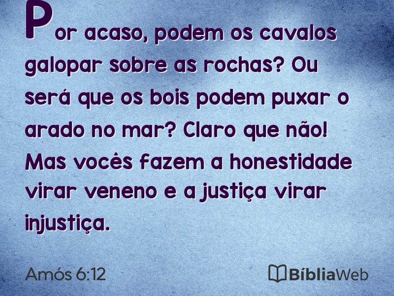 Amós 6:12 em imagem para compartilhar