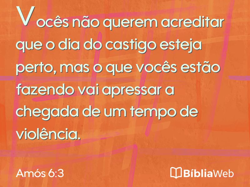 Amós 6:3 em imagem para compartilhar