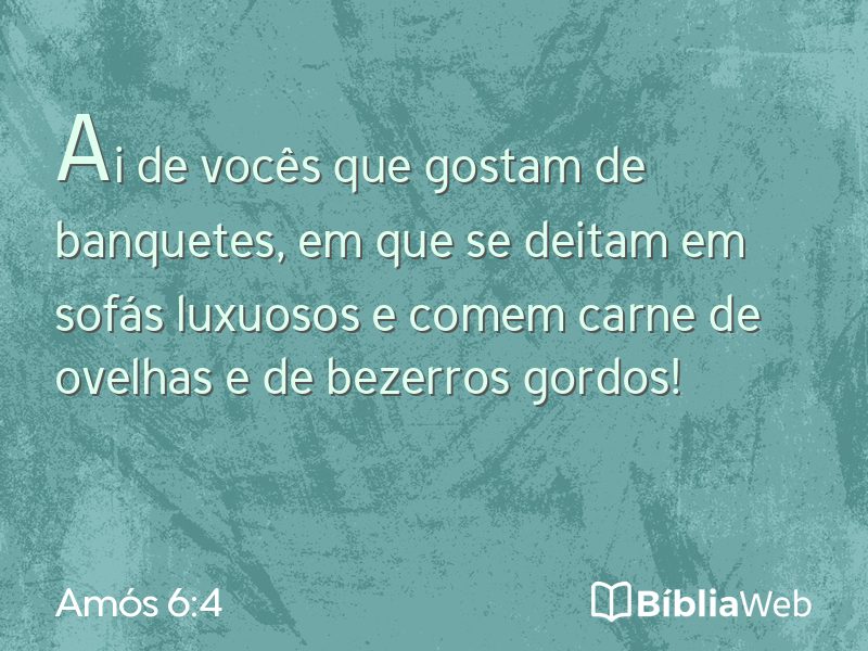 Amós 6:4 em imagem para compartilhar