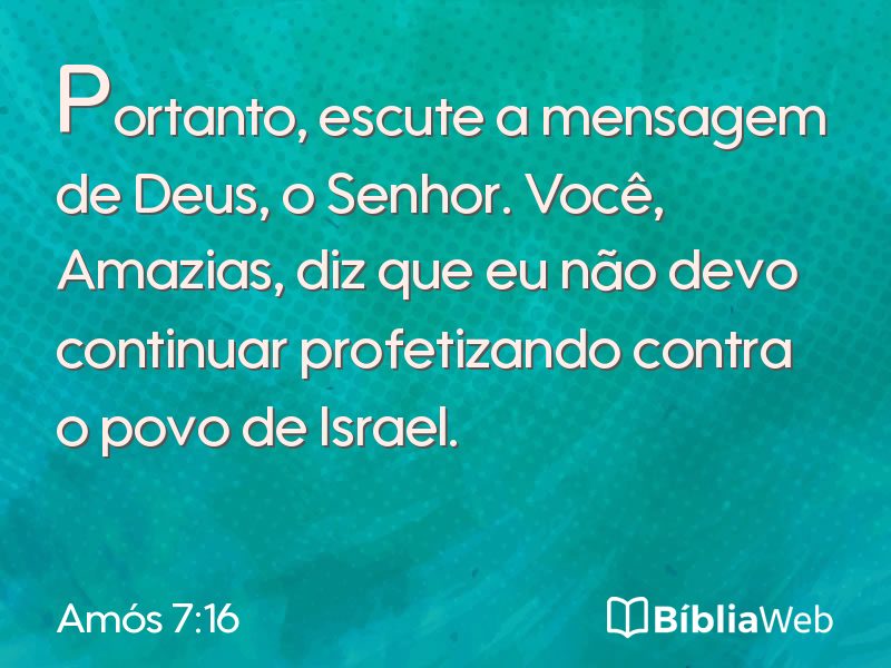 Amós 7:16 em imagem para compartilhar