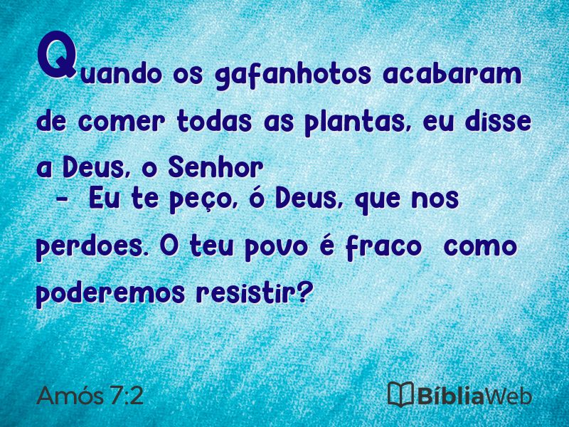 Amós 7:2 em imagem para compartilhar