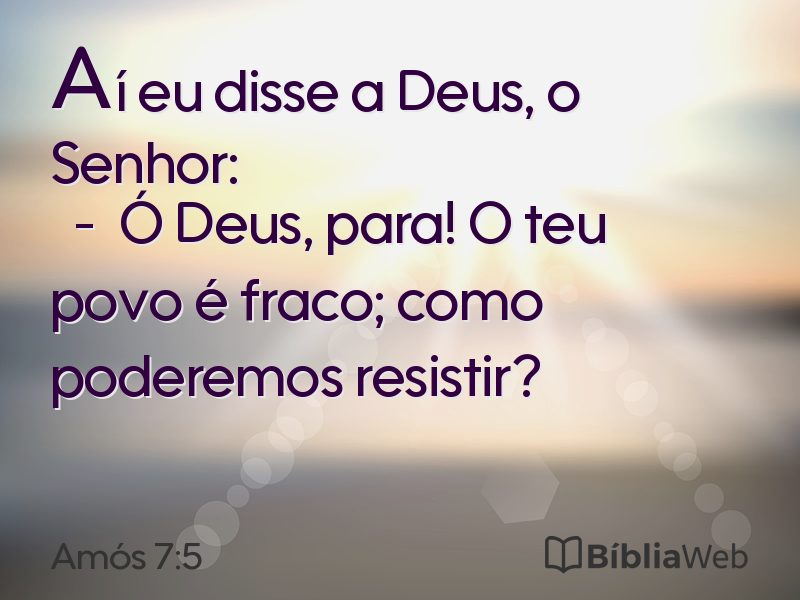 Amós 7:5 em imagem para compartilhar