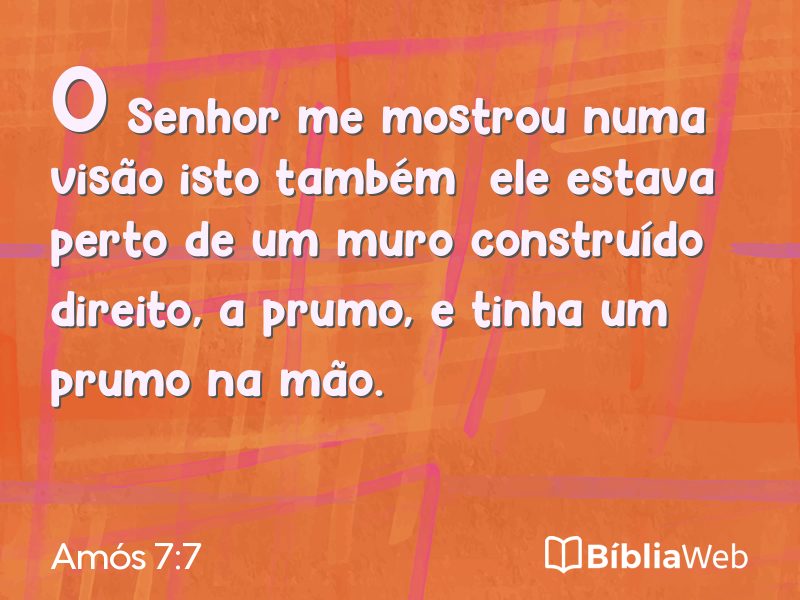 Amós 7:7 em imagem para compartilhar