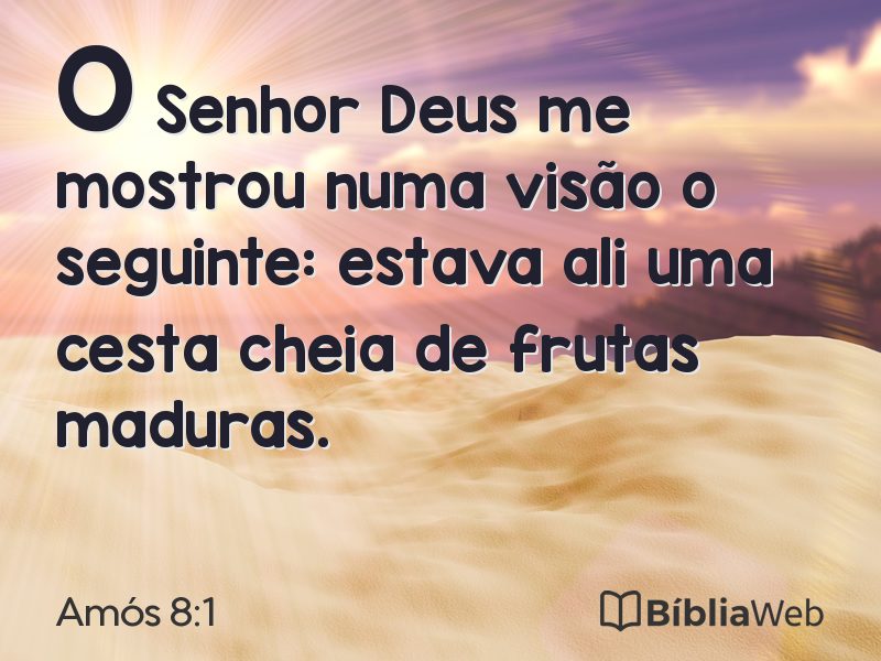 Amós 8:1 em imagem para compartilhar
