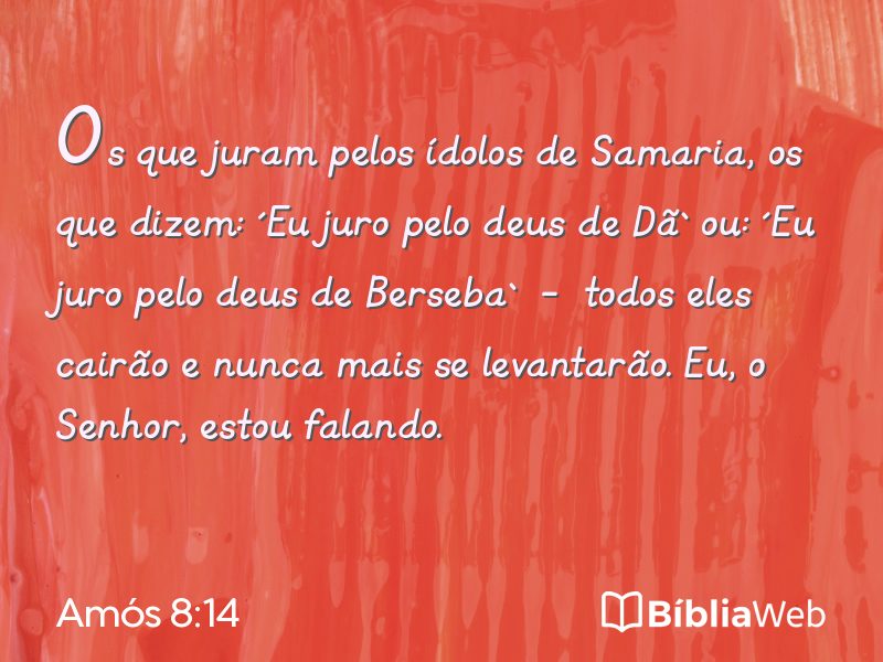 Amós 8:14 em imagem para compartilhar