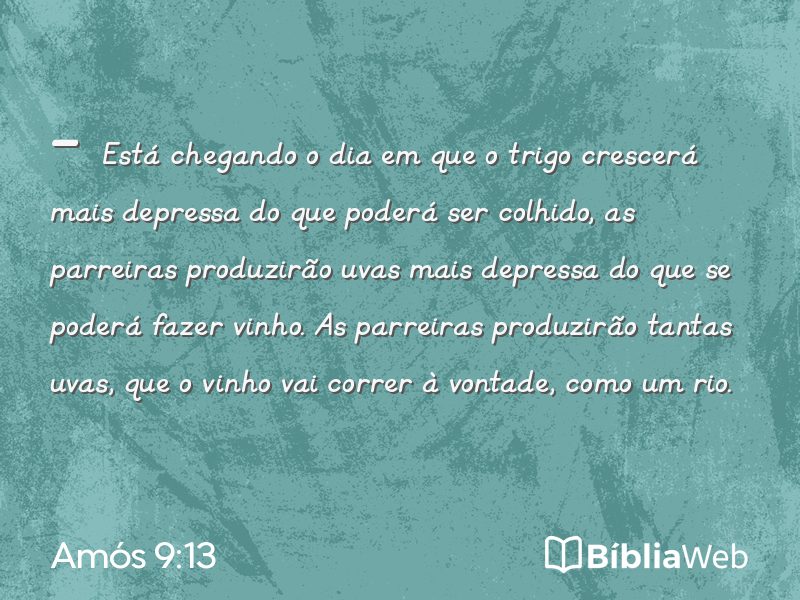 Amós 9:13 em imagem para compartilhar