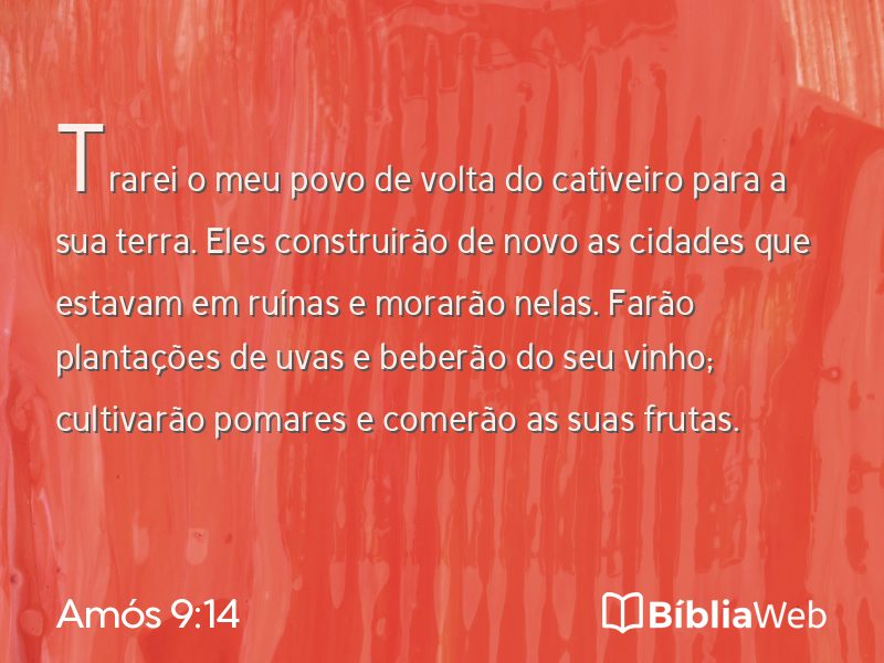 Amós 9:14 em imagem para compartilhar