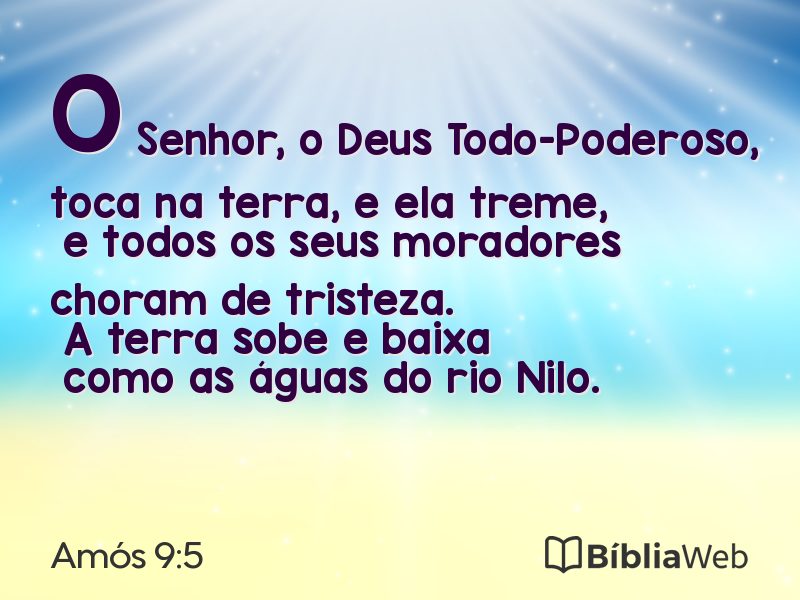 Amós 9:5 em imagem para compartilhar