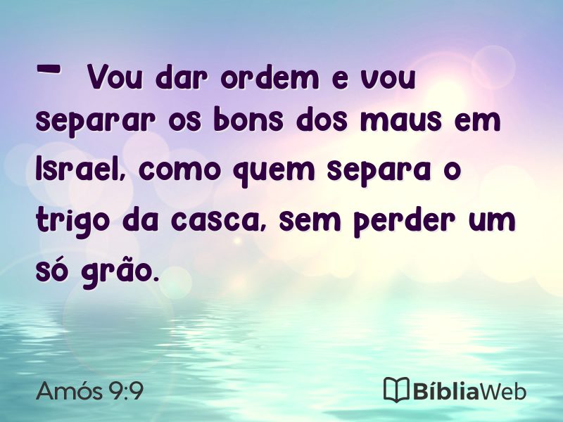 Amós 9:9 em imagem para compartilhar