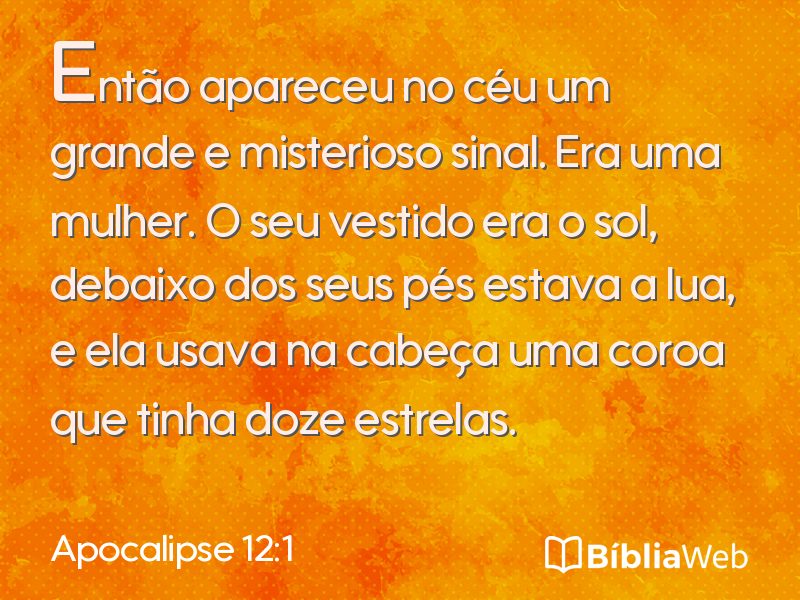 Apocalipse 12:1 em imagem para compartilhar