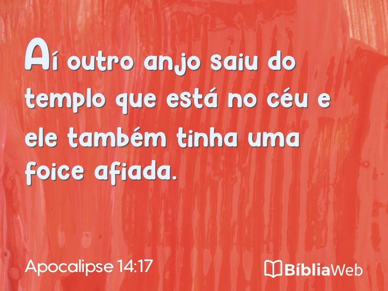 Apocalipse 14:17 em imagem para compartilhar