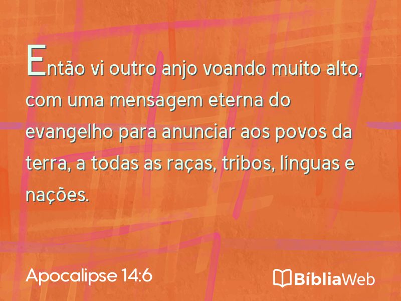Apocalipse 14:6 em imagem para compartilhar