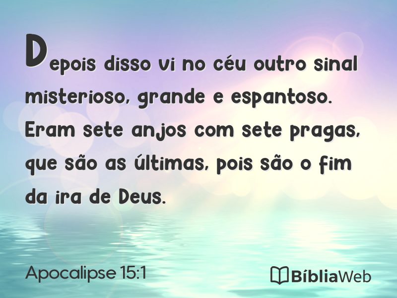Apocalipse 15:1 em imagem para compartilhar