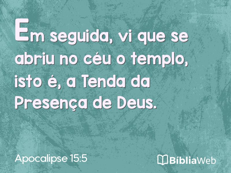 Apocalipse 15:5 em imagem para compartilhar