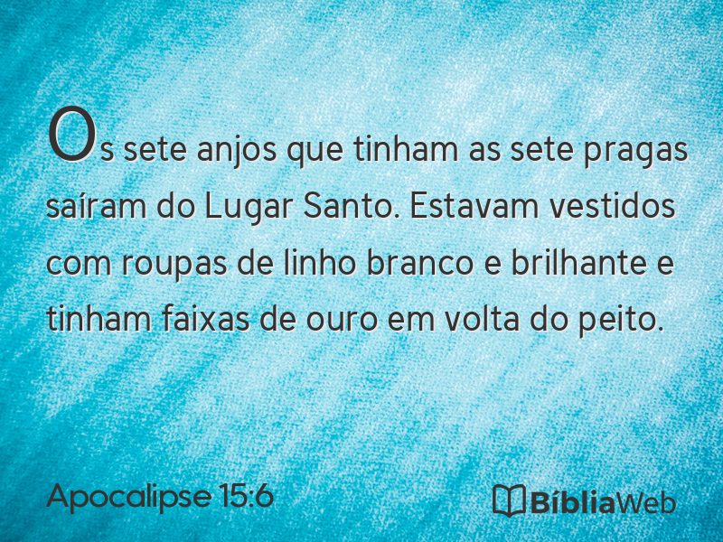 Apocalipse 15:6 em imagem para compartilhar
