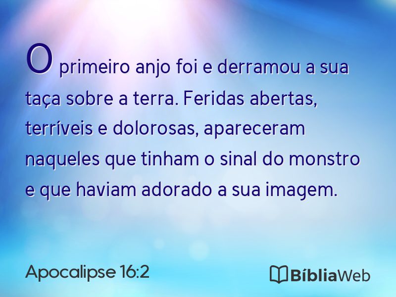 Apocalipse 16:2 em imagem para compartilhar