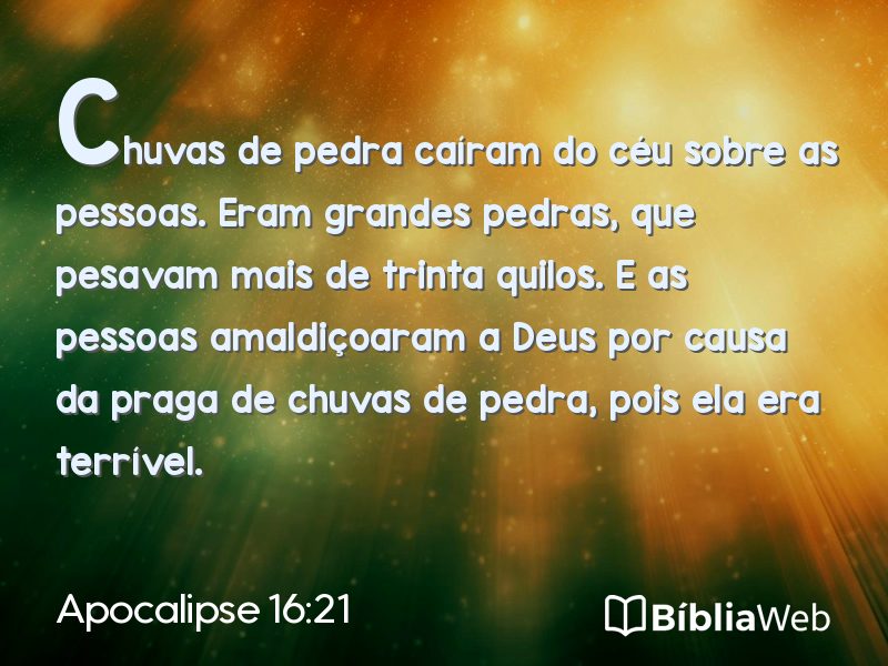 Apocalipse 16:21 em imagem para compartilhar