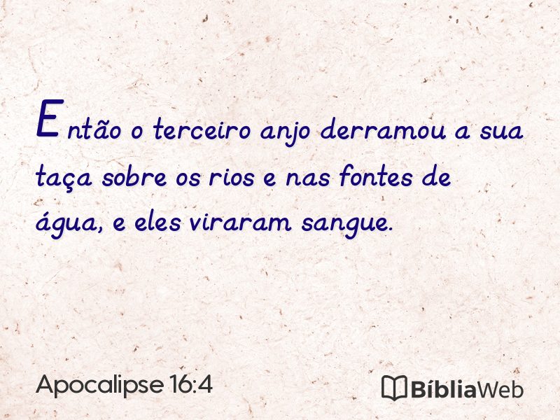Apocalipse 16:4 em imagem para compartilhar