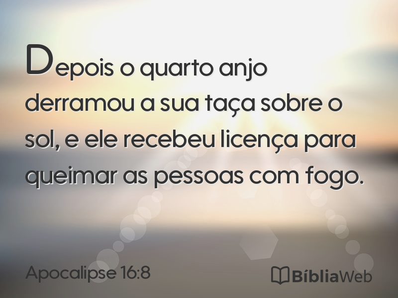 Apocalipse 16:8 em imagem para compartilhar