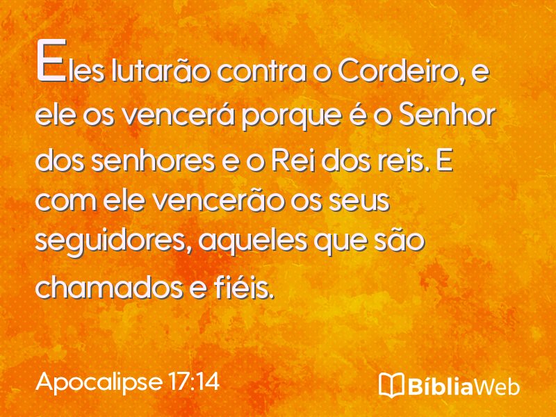Apocalipse 17:14 em imagem para compartilhar