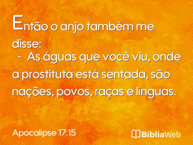 Apocalipse 17:15 em imagem para compartilhar