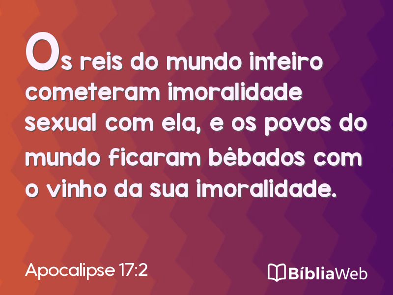 Apocalipse 17:2 em imagem para compartilhar
