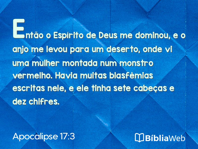 Apocalipse 17:3 em imagem para compartilhar