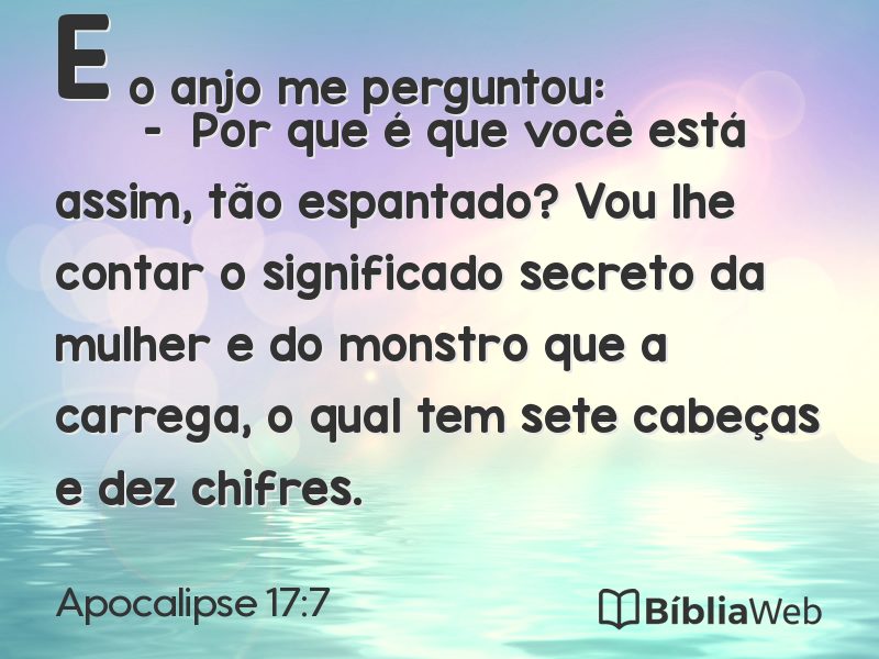 Apocalipse 17:7 em imagem para compartilhar